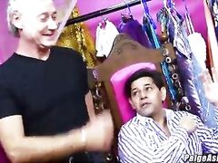 Paige Ashley enjoys group of dicks gangbang with India Sweet